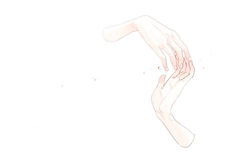 Аниме рука тянется