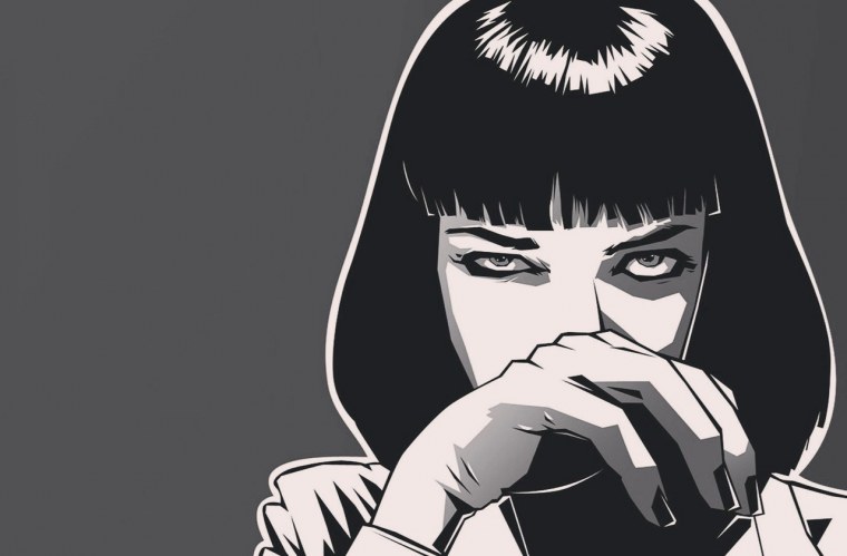 Траволта и Самуэль Джексон с пистолетами