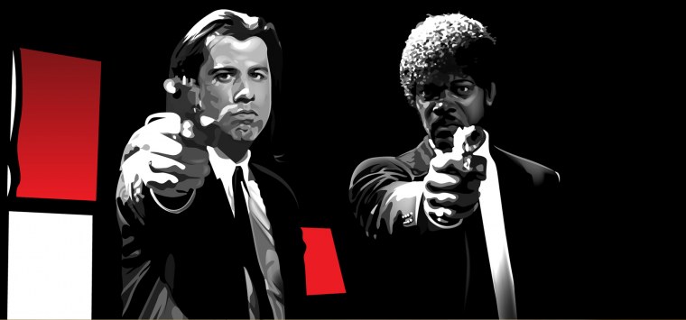 Ума Турман Криминальное чтиво Постер