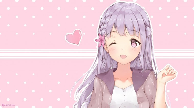 Тянка на розовом фоне