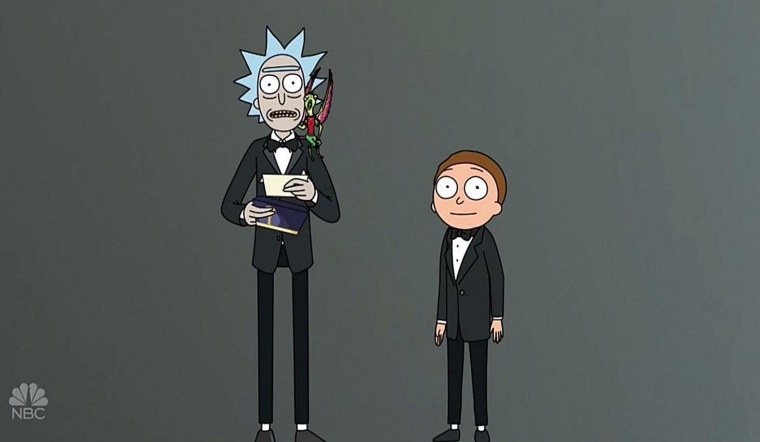 Рик и Морти в смокингах