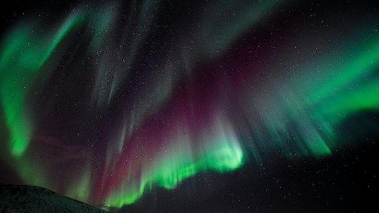 Северное сияние в Финляндии