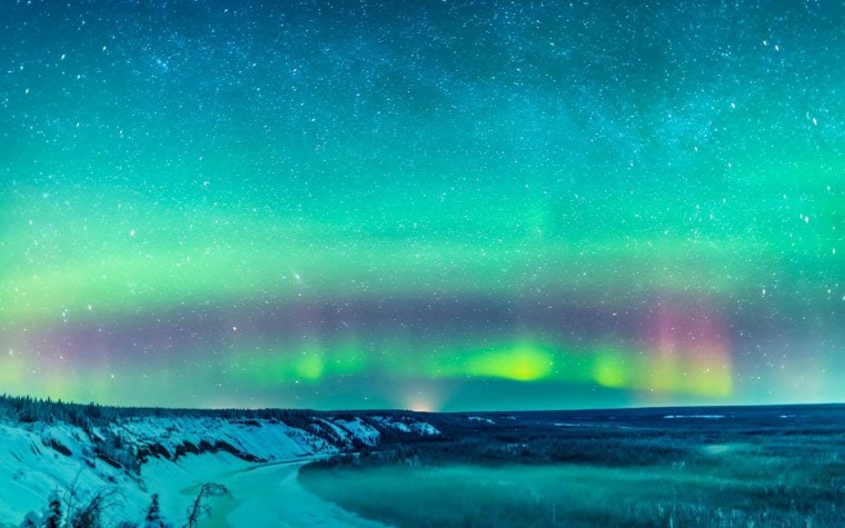 Северное сияние абстракция