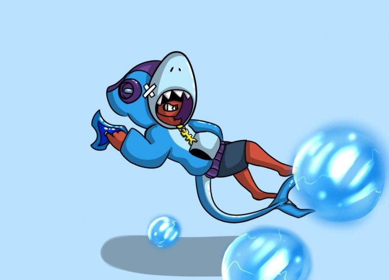 Леон акула Brawl Stars арт