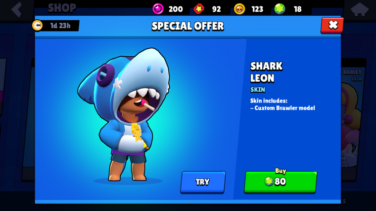 Игрушка Браво старс Шарк Леон