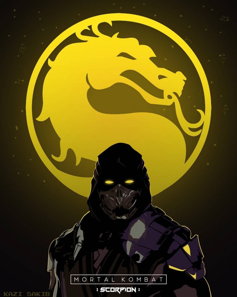 Mortal Kombat Scorpion Art