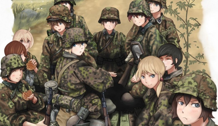 Waffen SS солдат арт аниме