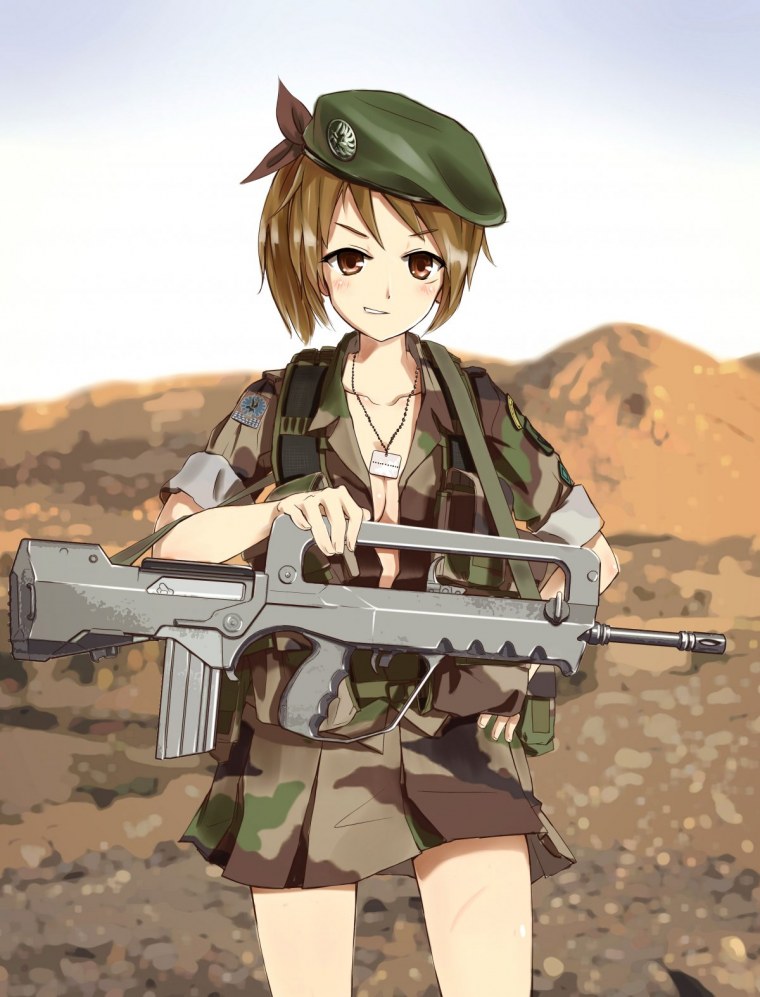 Арт милитари тян