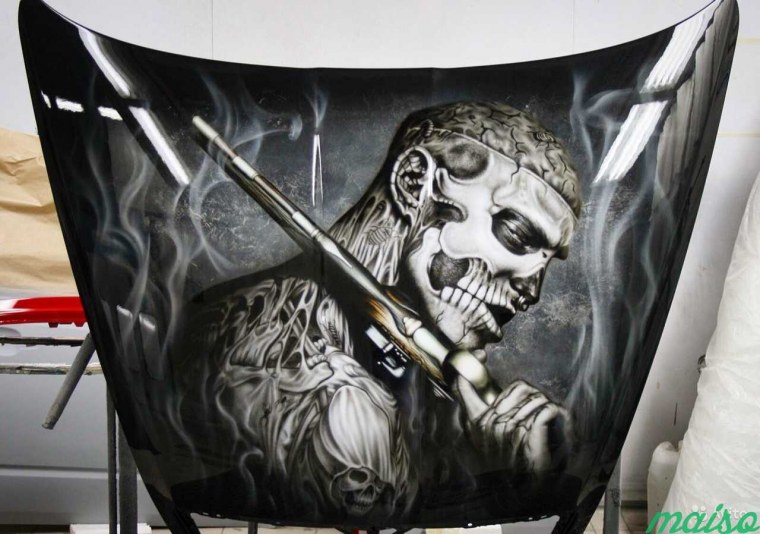 Монохромная аэрография