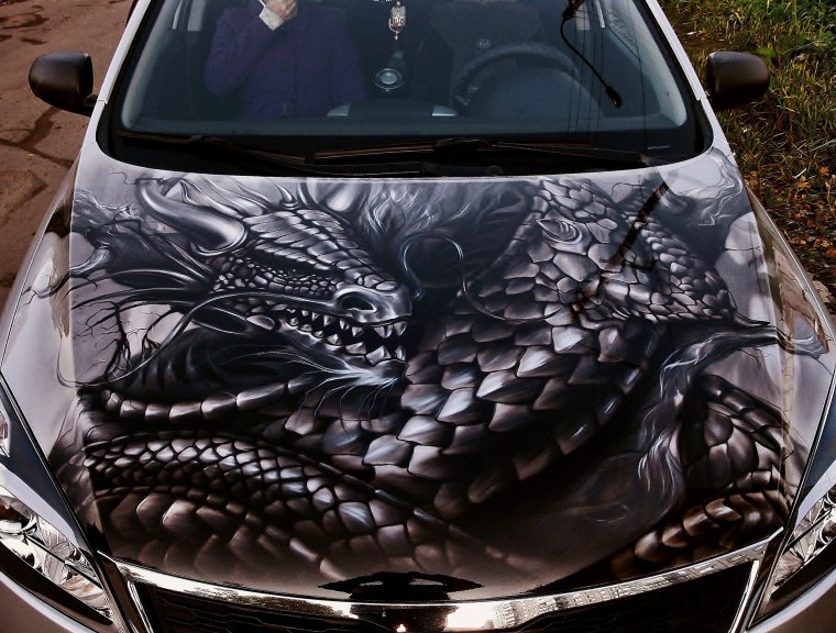 Пассат СС аэрография