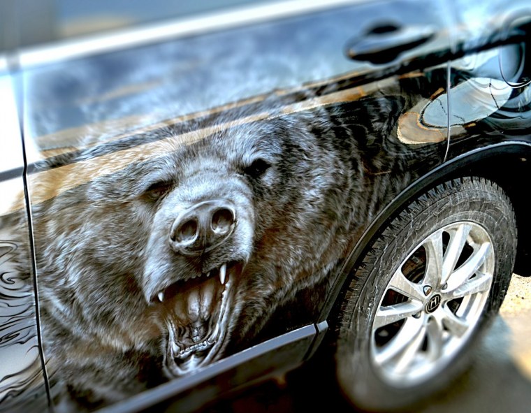 Аэрография на машине