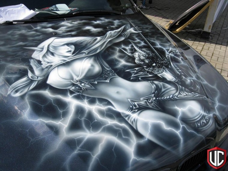 Аэрография пантера