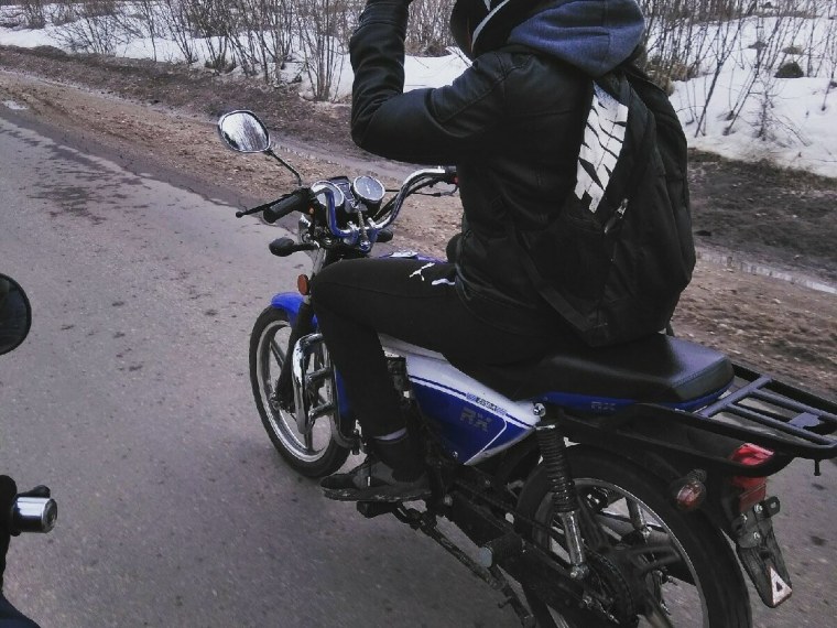 Стант на мопеде Альфа РХ