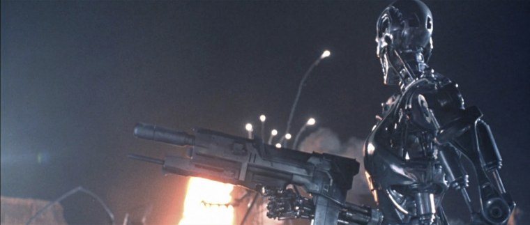 Терминатор т800 в огне