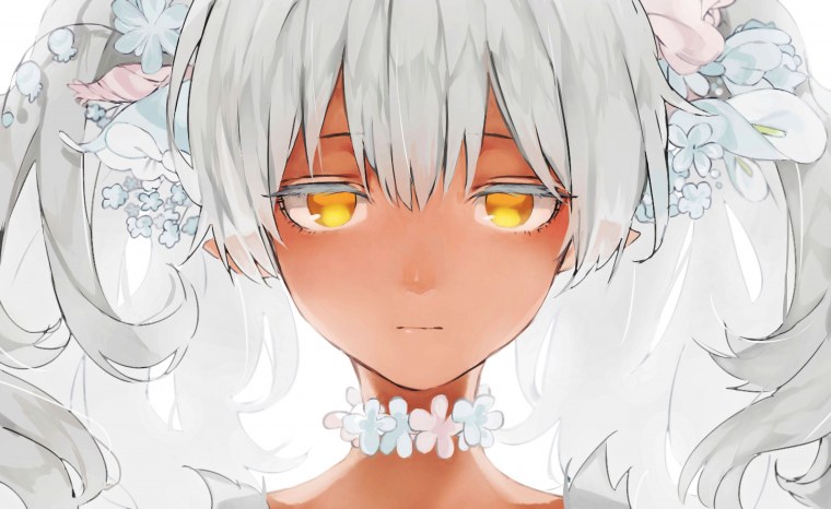 Янтарные глаза аниме