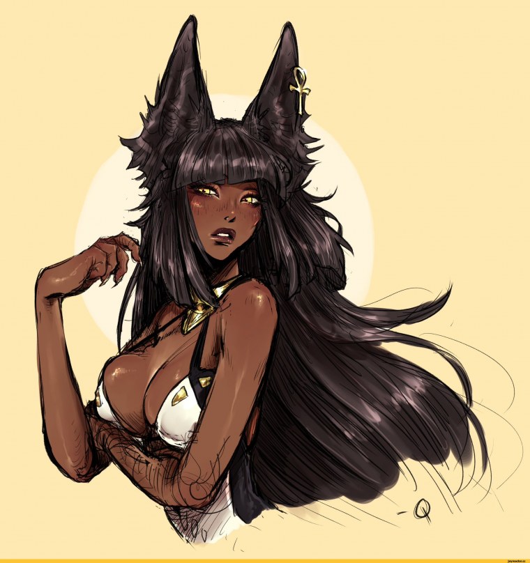 Аниме темнокожая девушка