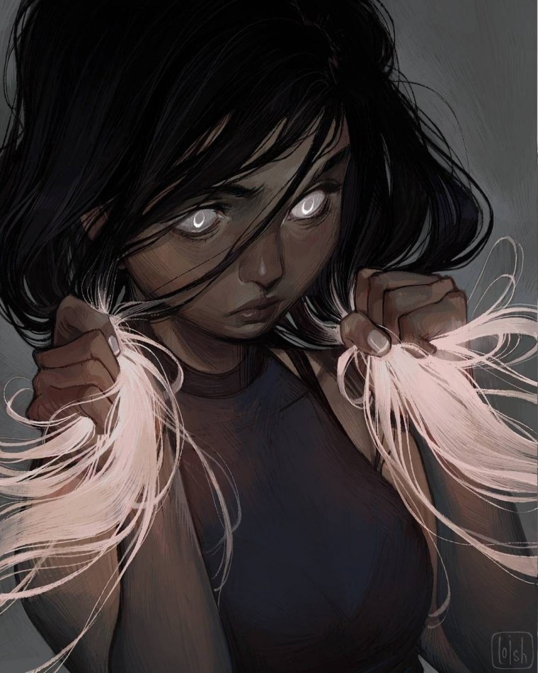 Девушка с темной кожей арт