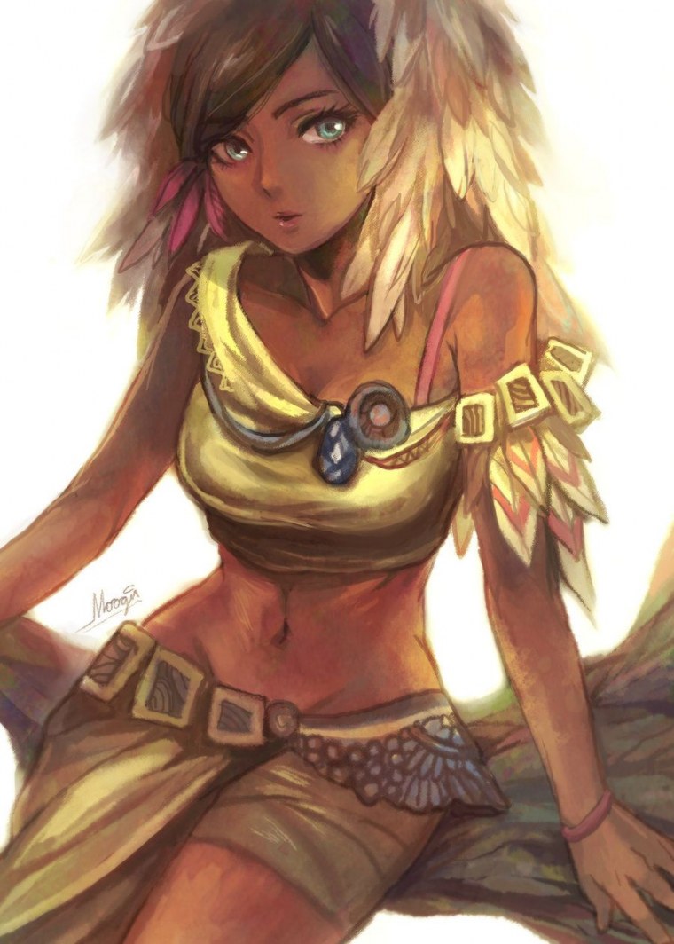 Аниме темнокожая девушка