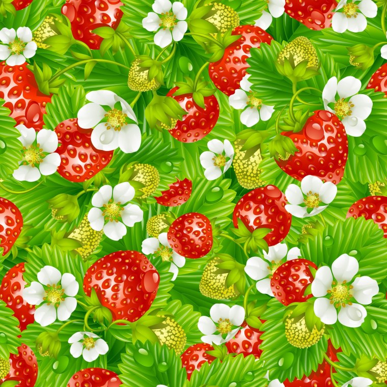 Клубника паттерн