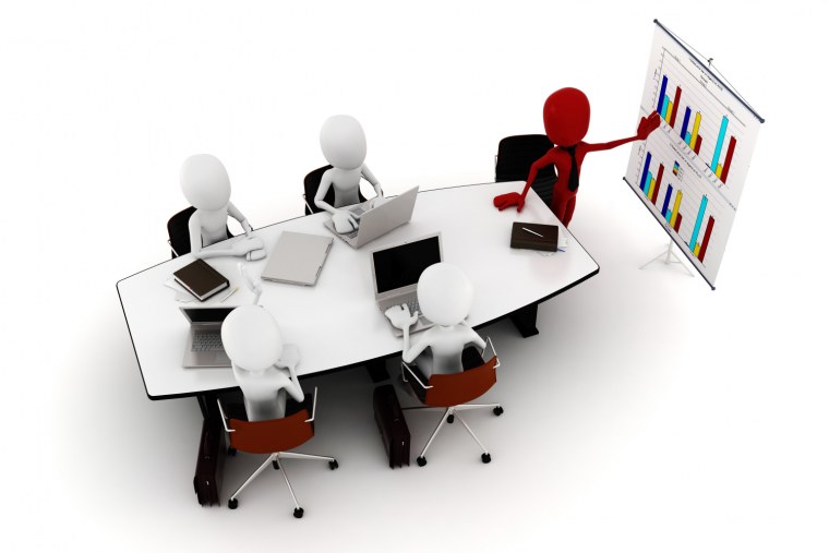 Человечки за столом