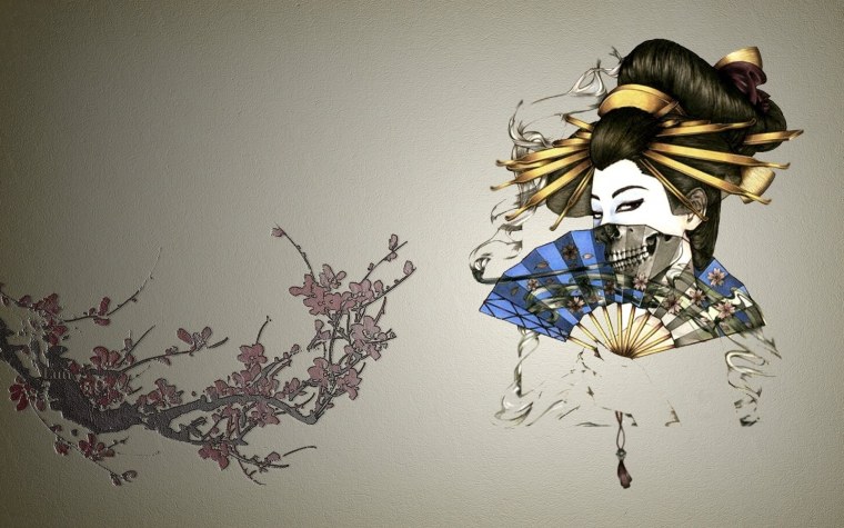 Японская девушка арт