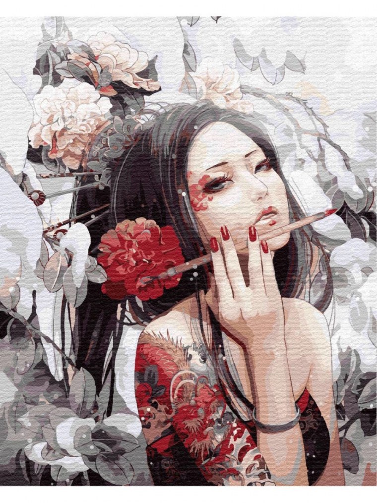 Самурай в соломенной шляпе арт