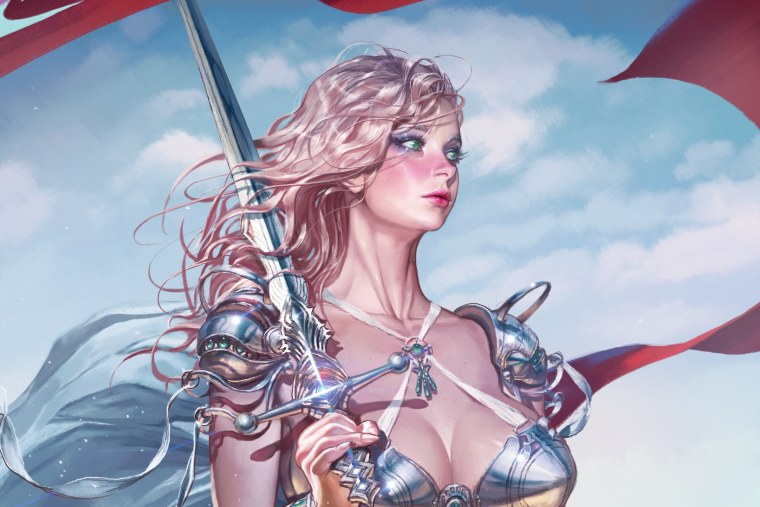 Фэнтези девушка с мечом