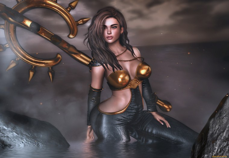 Девушка фэнтези в полный рост