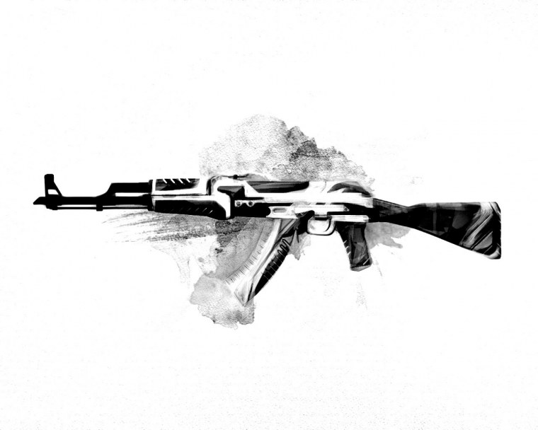 Автомат Калашникова АК-47 чёрный