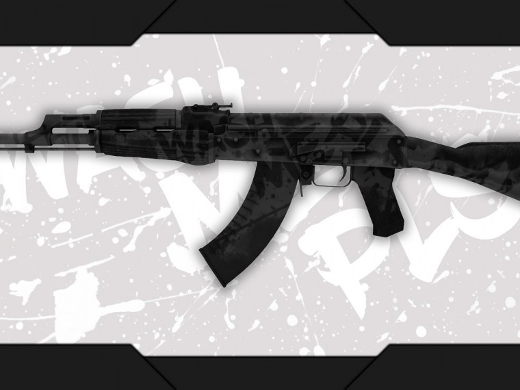 Белый АК 47 В КС го