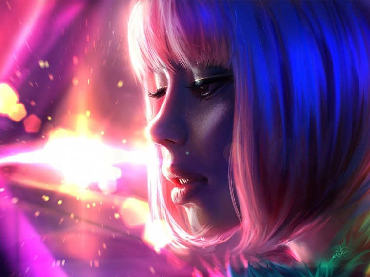 Неоновые обои