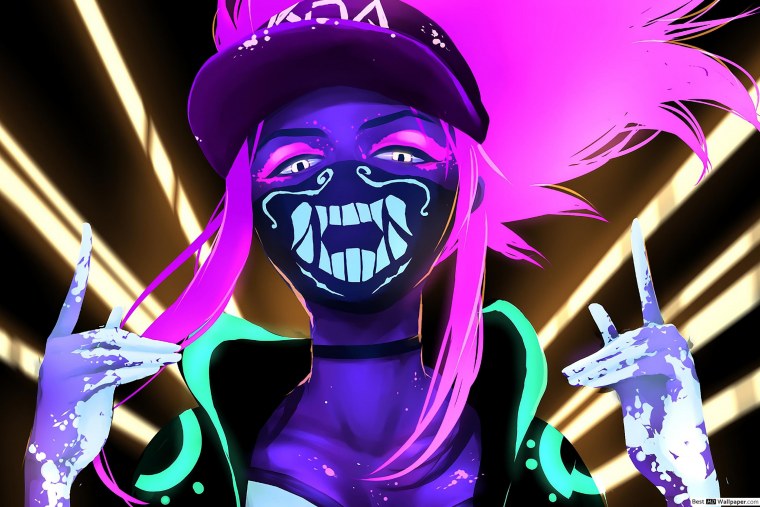 Мику Хацунэ в неоне