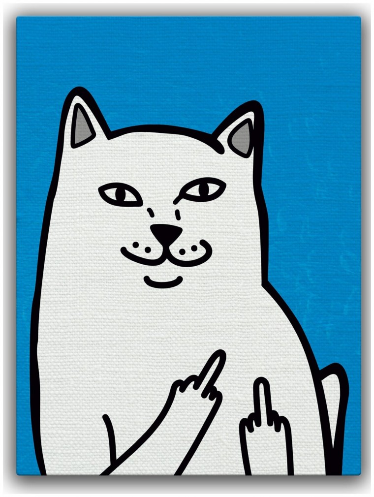 Фак на черном фоне