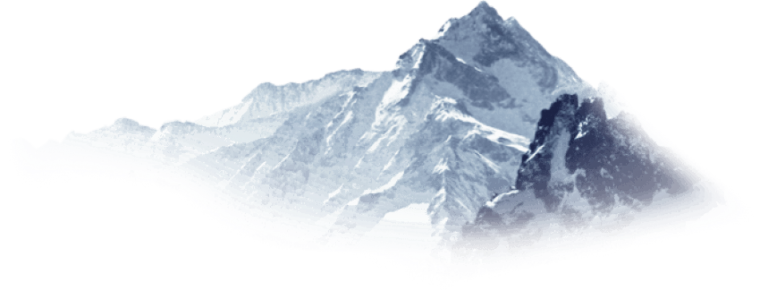 Горы на белом фоне