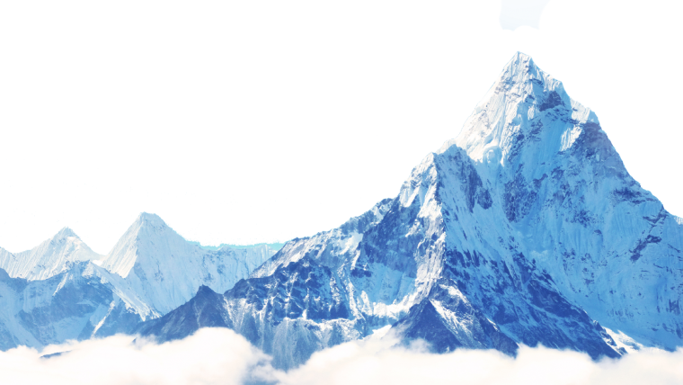 Горы на прозрачном фоне