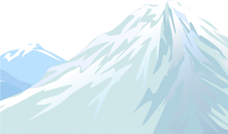 Горы на прозрачном фоне