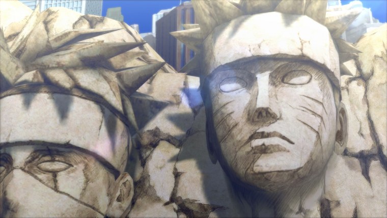 Обои с каменным лицом