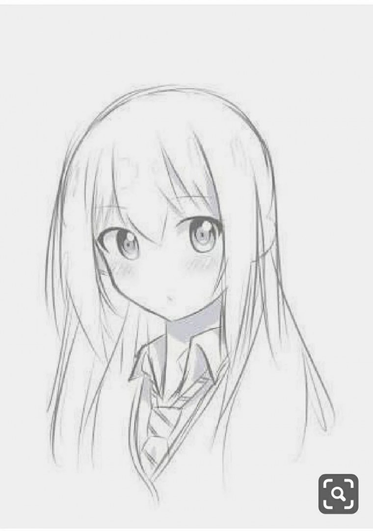Рисунки для срисовки аниме легкие