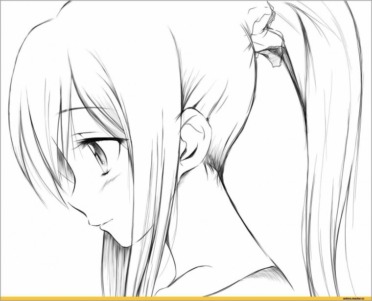 Аниме рисунок для срисовки легкий