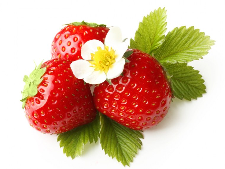 Клубника с зеленью