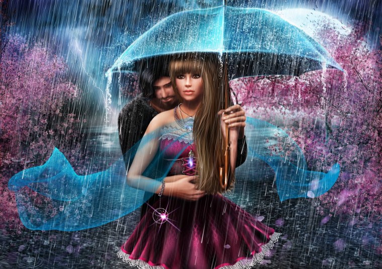 Капли дождя