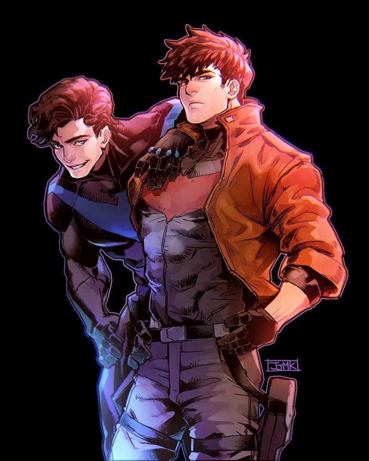 Дик Грейсон и Джейсон Тодд арт