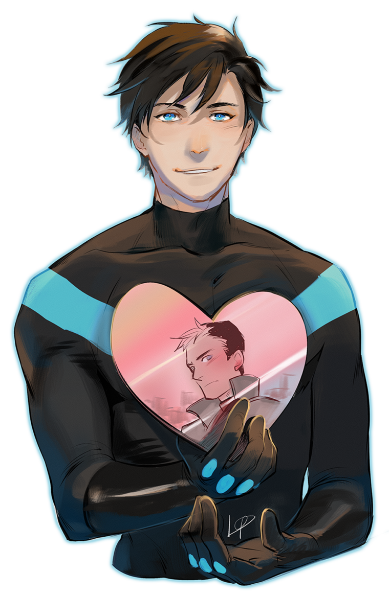 Дик Грейсон Найтвинг красный