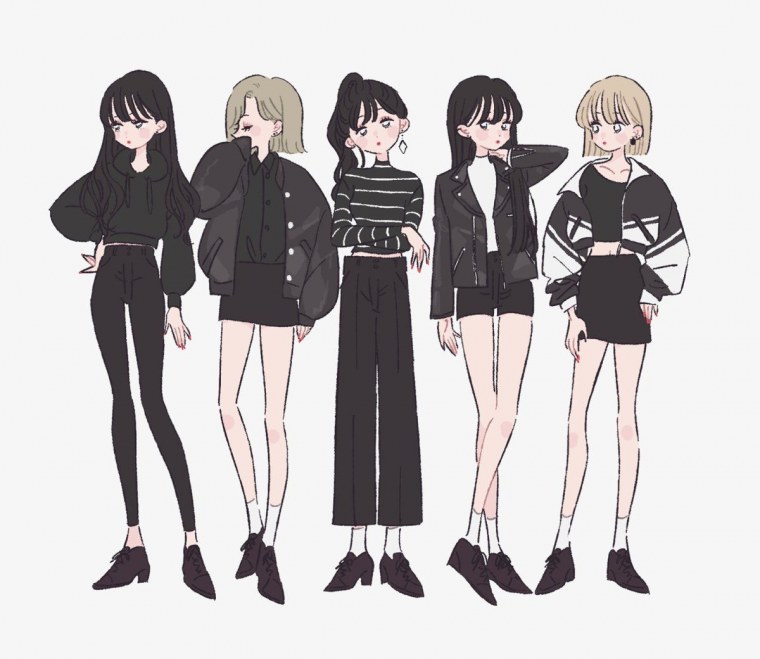 Одежда для персонажей девушек современная