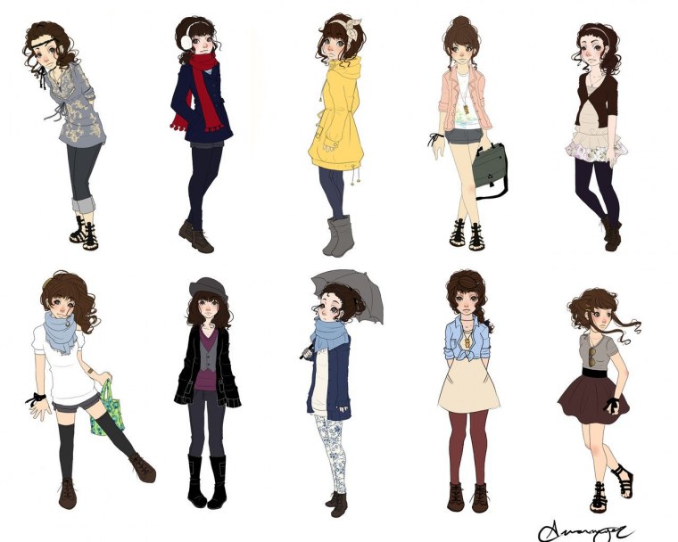 Одежда в мультяшном стиле