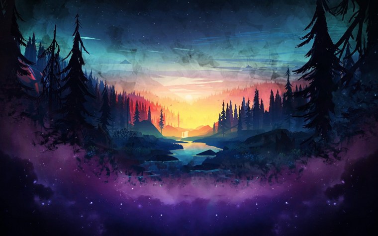 Красивый полумесяц