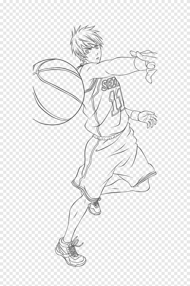 Нарисовать персонажей баскетбол Куроко
