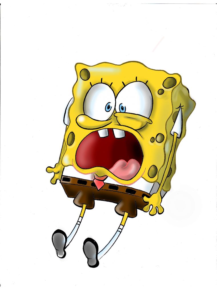 Герои мультфильма Спанч Боб квадратные штаны