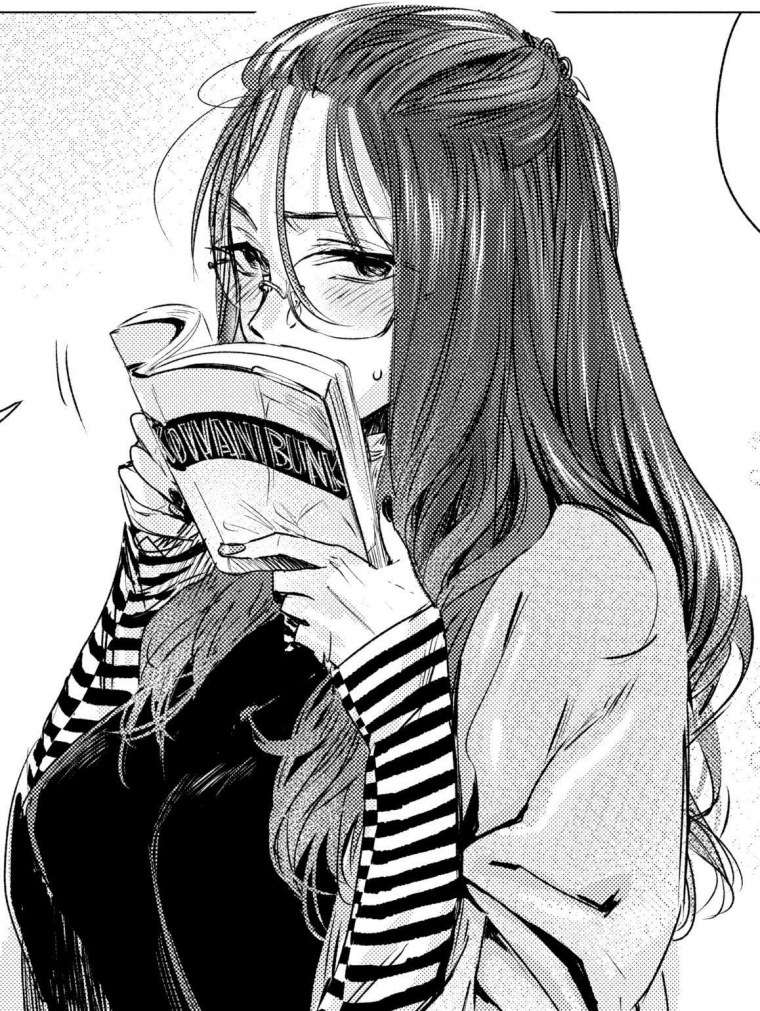 Аниме арт черно белый