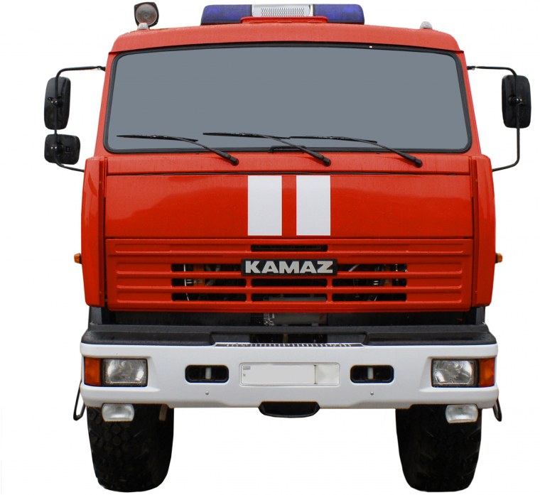 Пожарный КАМАЗ спереди